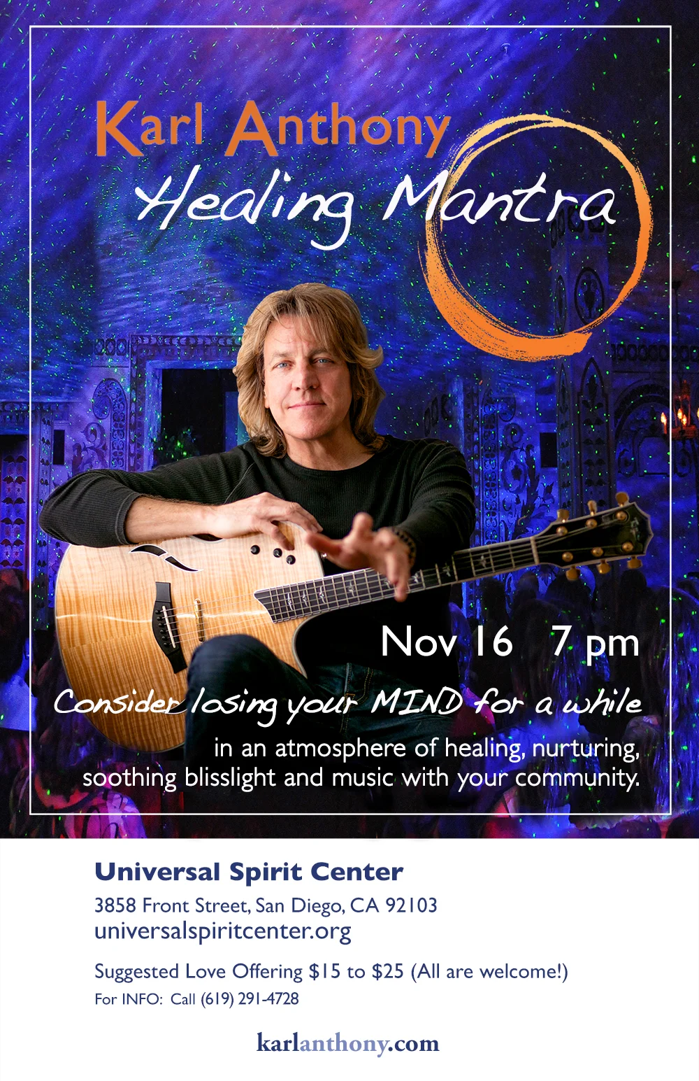Karl Anthony Healing Mantra Concert