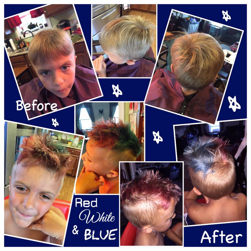Temporary Color - Red and Blue (American Flag - 4th of July)