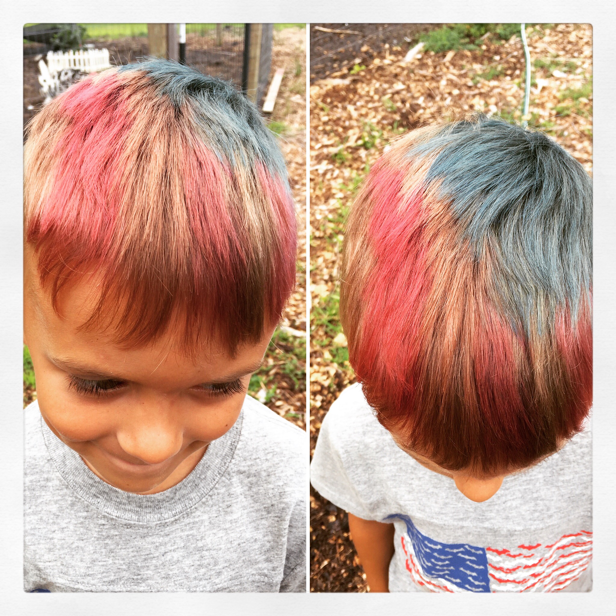 Temporary Color - Red and Blue (American Flag - 4th of July)