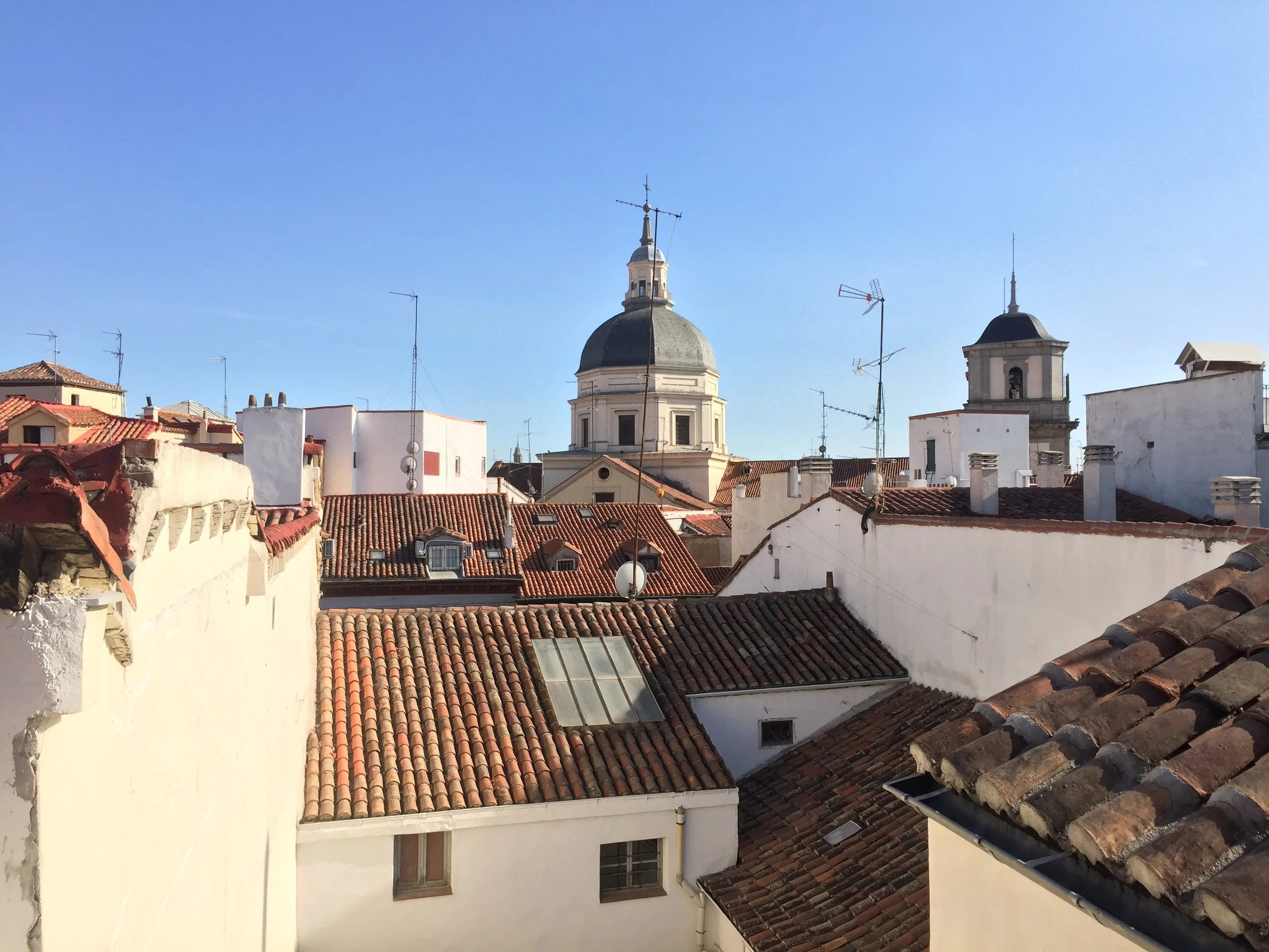 Rooftop view from The Hat Hostel