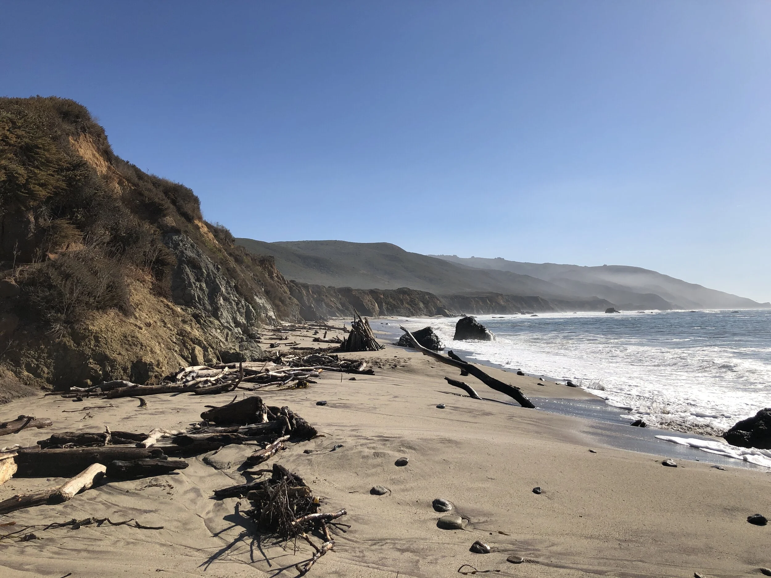 The view at the end of the trail at Andrew Molera State Park