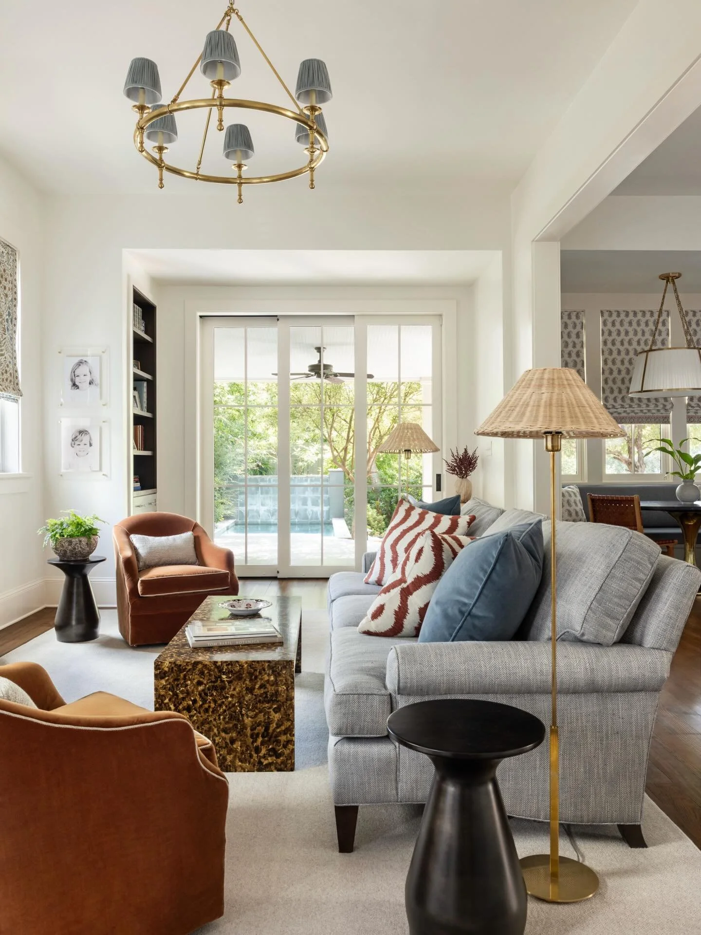The elevated yet personal family room captured for @whitneywilkinson_designstudio at her Octavia project&mdash;Grounded in warm tones and designed with the people who live here in mind, it&rsquo;s curated to feel both luxurious and comfortable, as a 