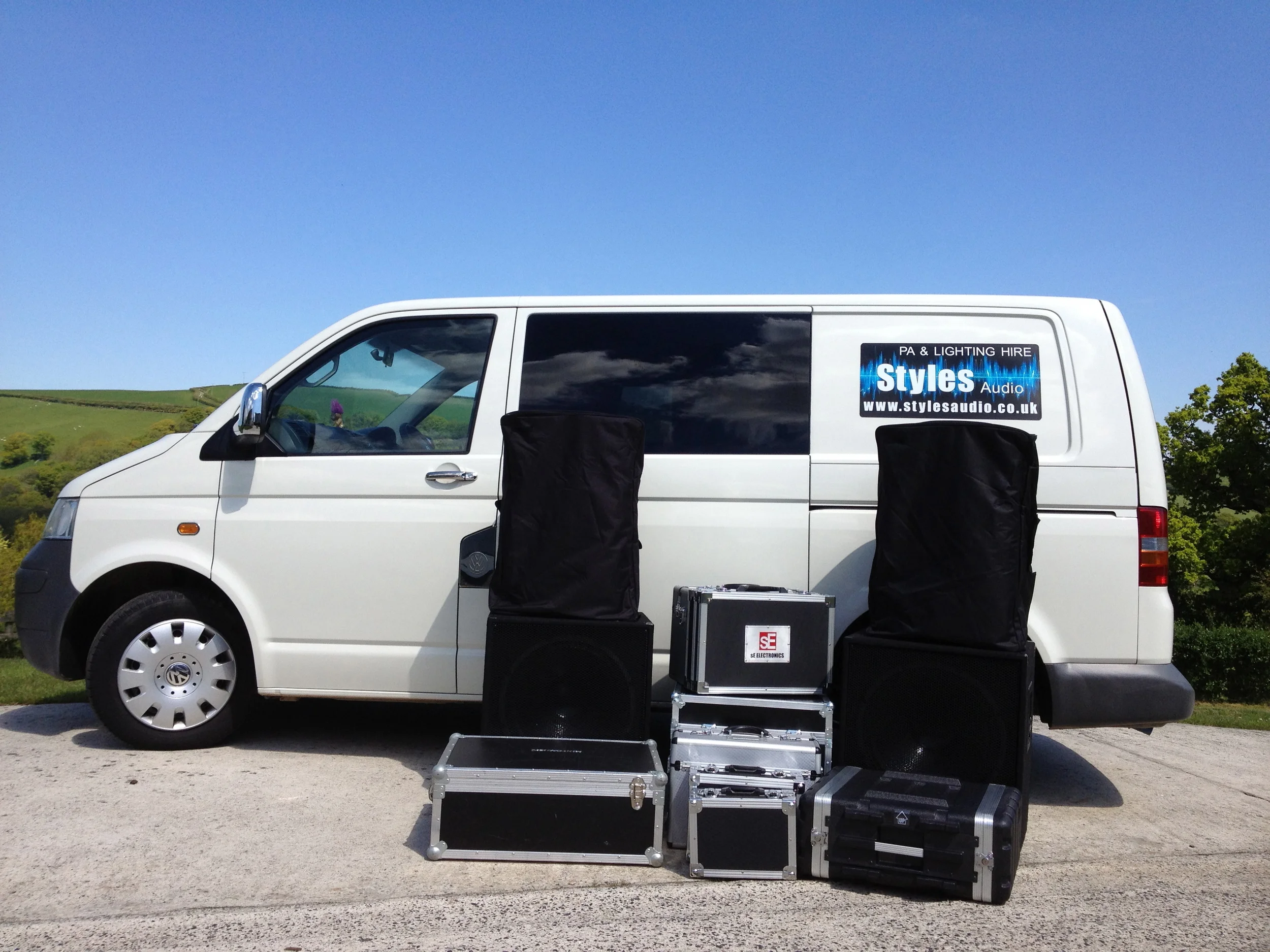 Styles Recording Studio's sister company Offer a PA & Lighting Hire Service