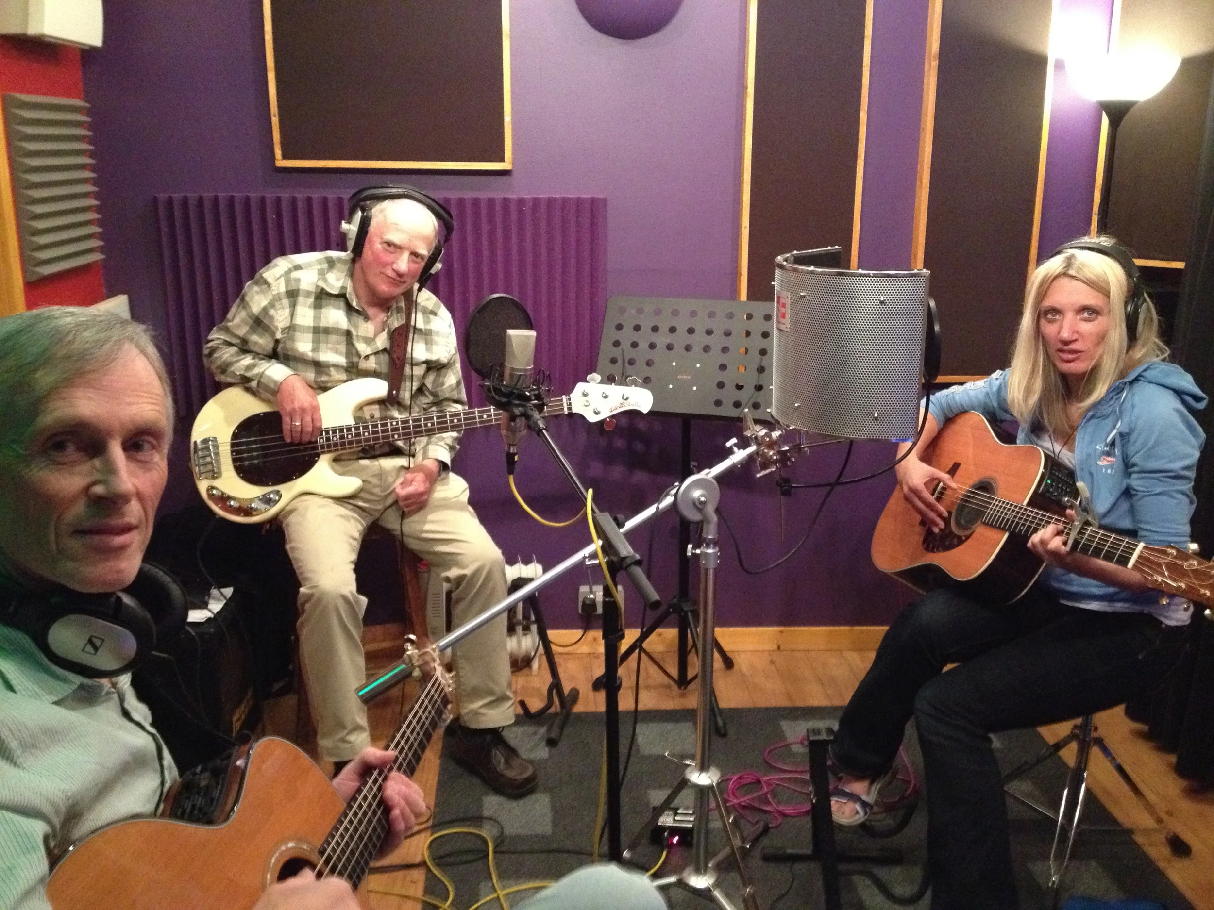 Leighe J Hall Band recording at Styles Recording Studio