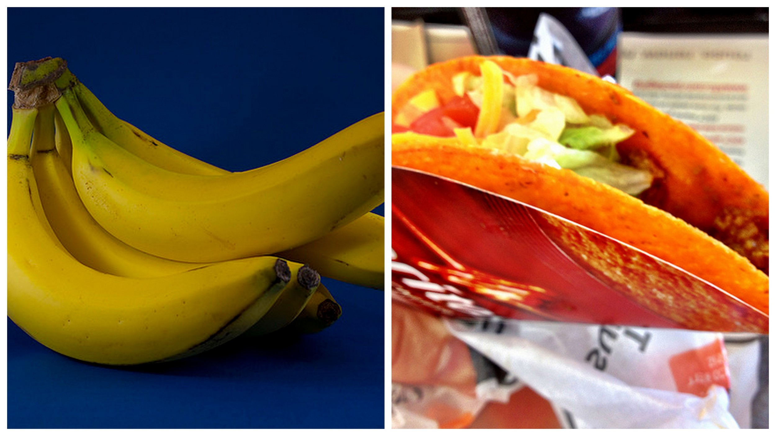 Banana and Doritos taco .
