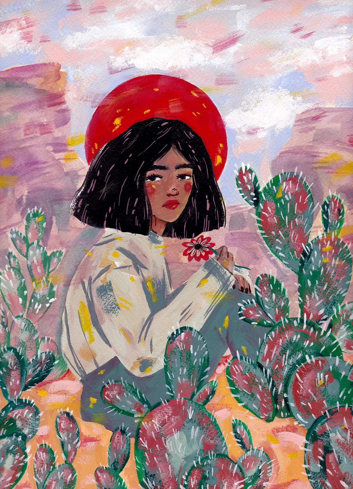 prickly girl