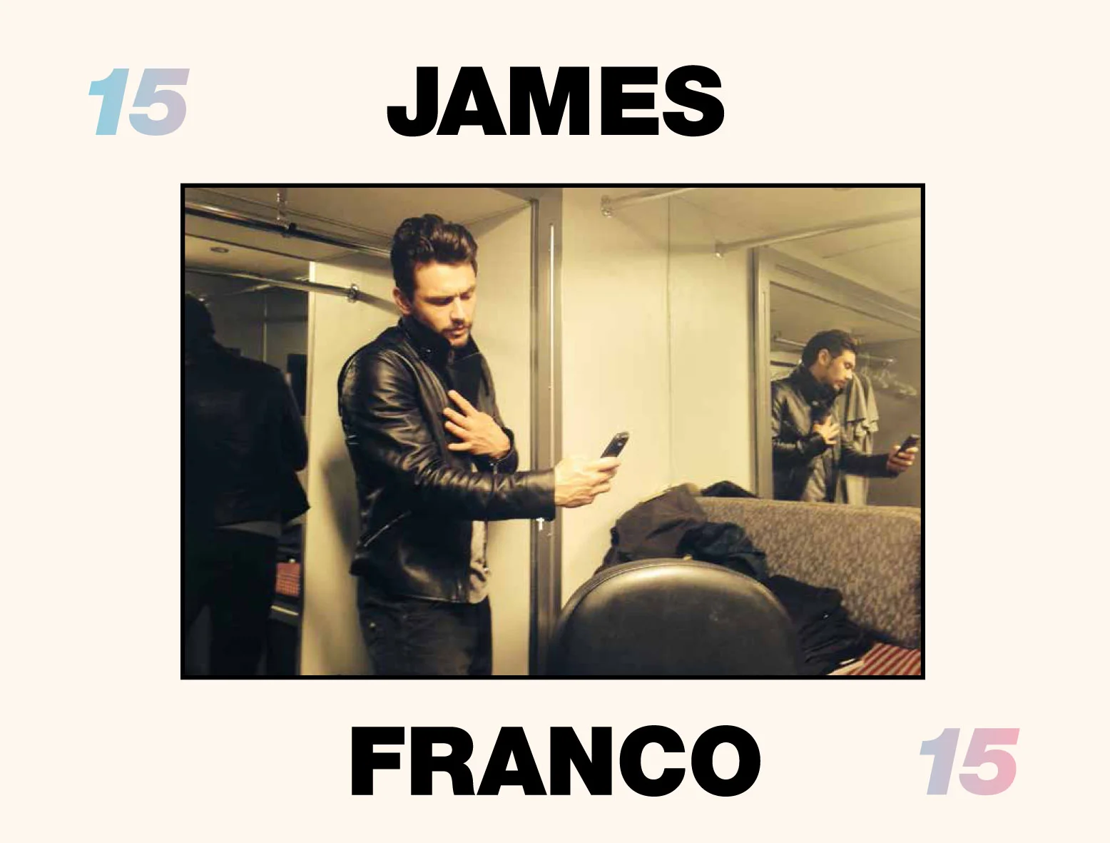 Jame Franco 2015 Calendar for PAPER Magazine