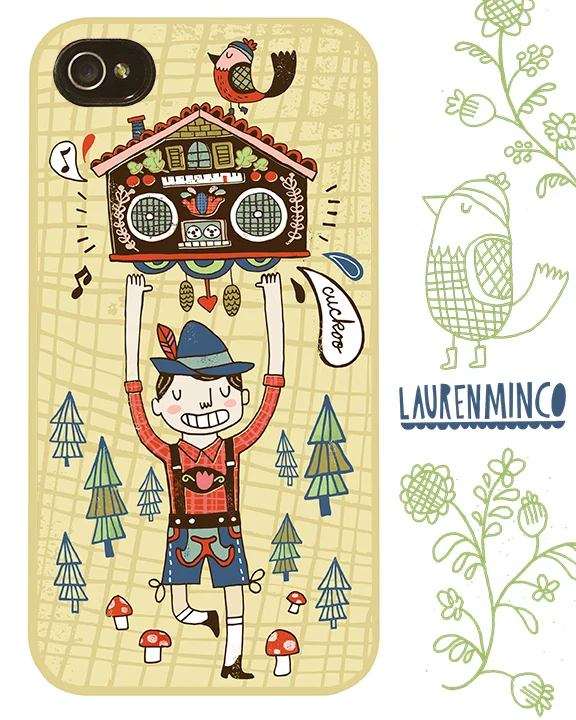 February: a phone case based off of folk inspiration.