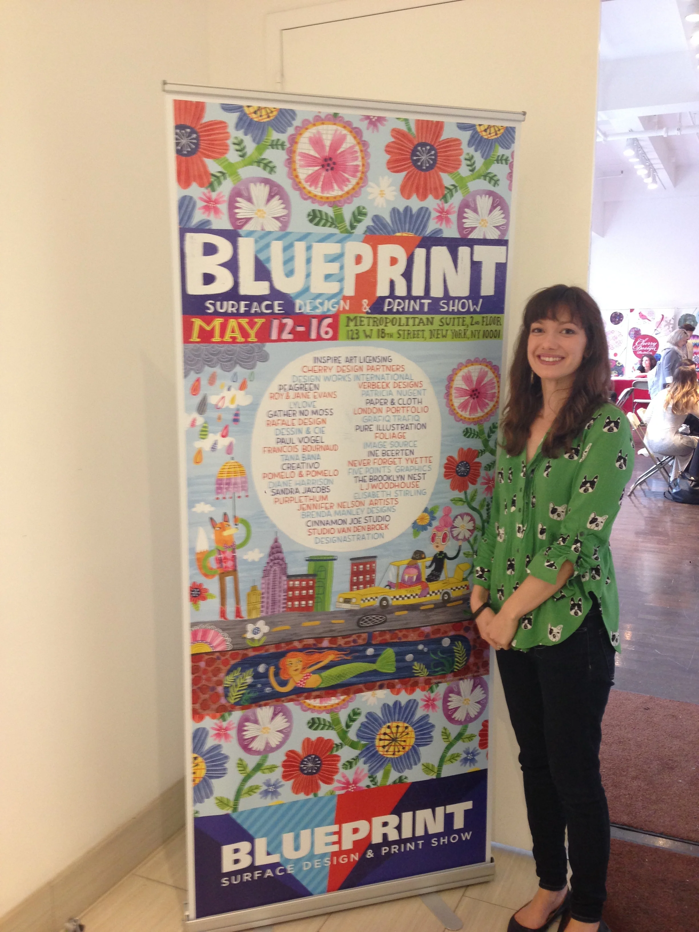 Standing with the Blueprint Poster I designed!