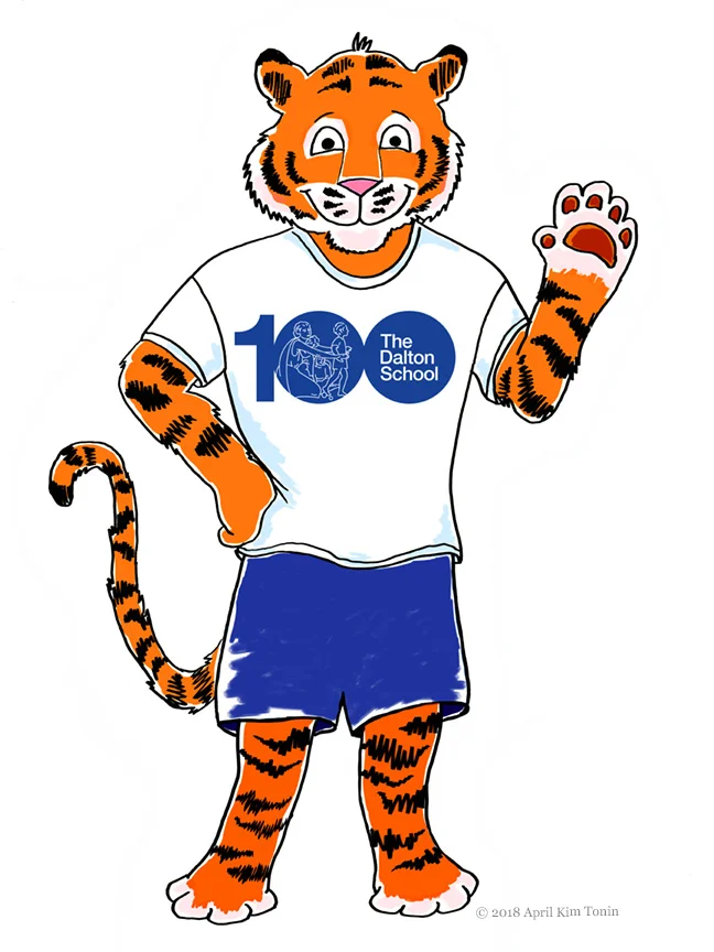 "Flat Ivan" mascot for the Dalton School's 2019 Centennial Celebration