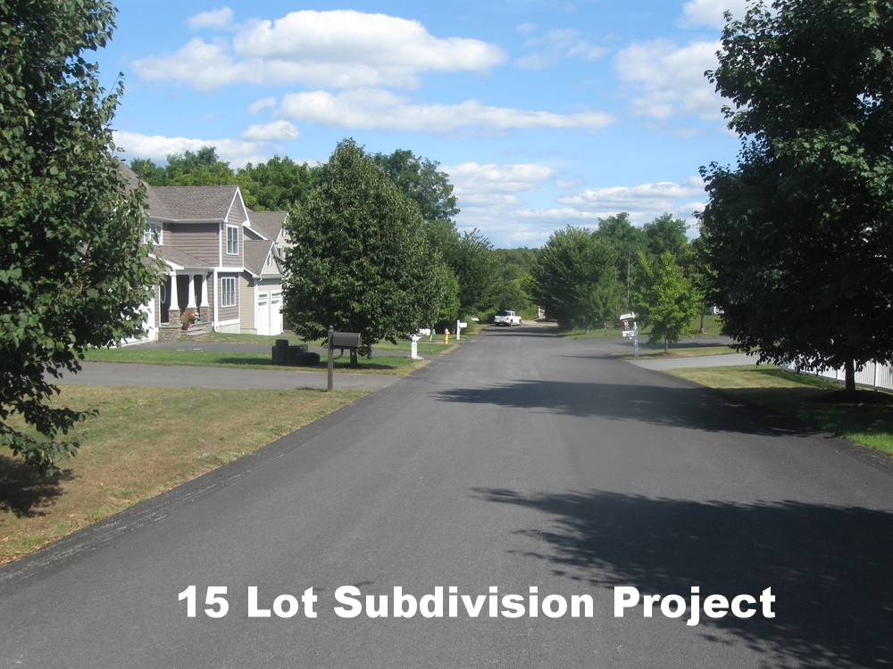 15 lot subdivision project