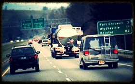 Our old van, on our way to Blacksburg
