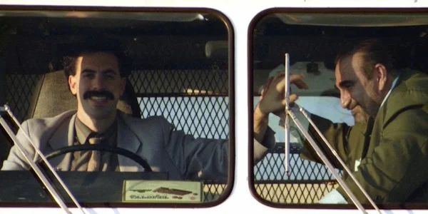 Sacha Baron Cohen and Kevin Davitian in Larry Charles' Borat: Cultural Learnings of America For Make Benefit the Glorious Nation of Kazahkstan