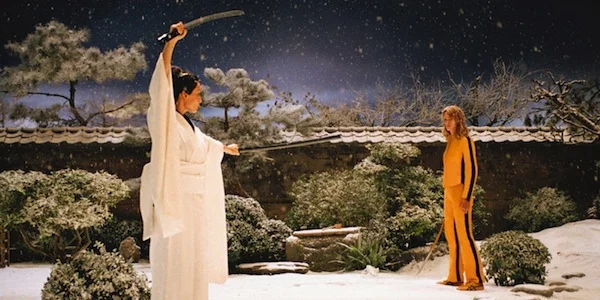 Lucy Liu and Uma Thruman in Quentin Tarantino's Kill Bill, Vol. 1