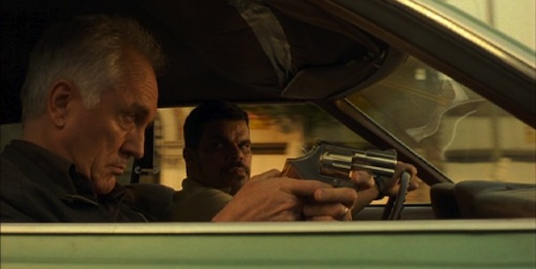 Terence Stamp and Luis Guzman in Steven Soderbergh's The Limey