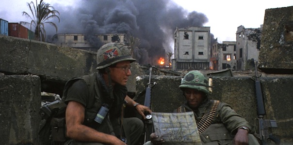 Arliss Howard and Dorian Harewood in Stanley Kubrick's Full Metal Jacket