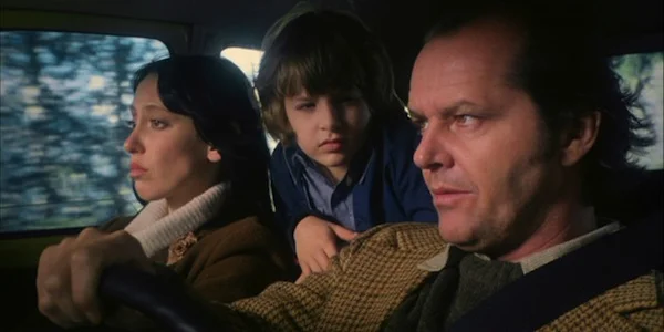 Shelley Duvall, Danny Lloyd and Jack Nicholson in Stanley Kubrick's The Shining