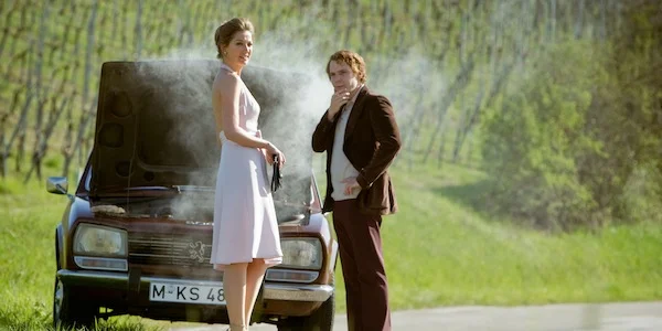 Alexandra Maria Lara and Daniel Brühl in Ron Howard's Rush