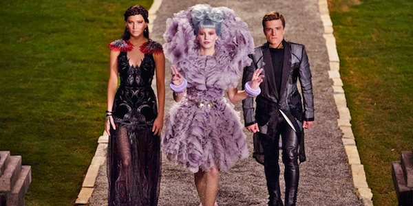 Jennifer Lawrence, Elizabeth Banks and Josh Hutcherson in Francis Lawrence's The Hunger Games: Catching Fire