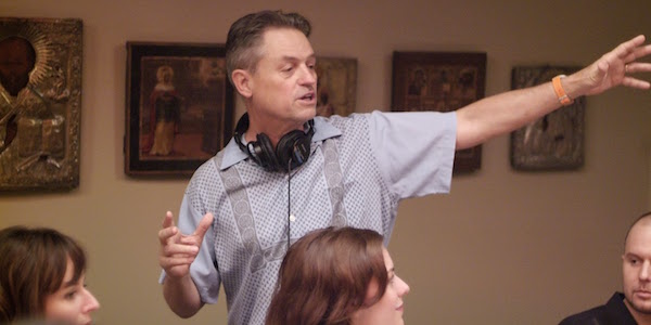 Jonathan Demme directs a dinner scene on the set of Rachel Getting Married