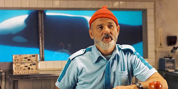 Bill Murray in Wes Anderson's The Life Aquatic with Steve Zissou