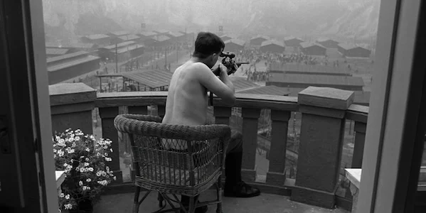 Ralph Fiennes in Steven Spielberg's Schindler's List