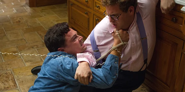 Leonardo DiCaprio and Jonah Hill in Martin Scorsese’s The Wolf of Wall Street