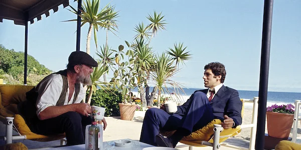 Sterling Hayden and Elliott Gould in Robert Altman’s The Long Goodbye