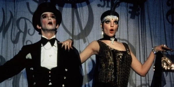 Joel Grey and Liza Minelli in Bob Fosse’s Cabaret