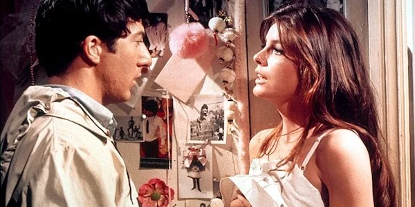 Dustin Hoffman and Katherine Ross in Mike Nichols’ The Graduate