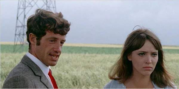 Jean-Paul Belmondo and Anna Karina in Jean-Luc Godard’s Pierrot le Fou