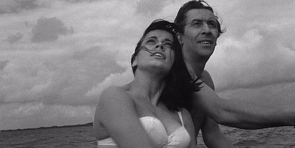 Leon Niemczyk and Jolanta Umecka in Roman Polanski’s Knife in the Water