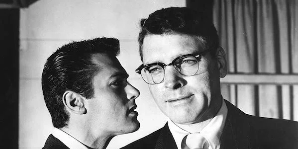 Burt Lancaster (right) and Tony Curtis in Alexander Mackendrick’s Sweet Smell of Success
