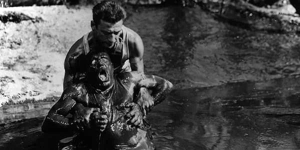 Yves Montand and Charles Vanel in Henri-Georges Clouzot’s Wages of Fear