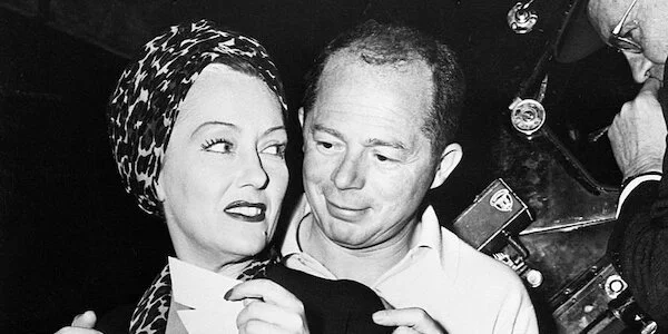 Billy Wilder with Gloria Swanson on the set of Sunset Boulevard