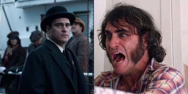 Joaquin Phoenix in James Gray’s The Immigrant (left) and Paul Thomas Anderson’s Inherent Vice (right)
