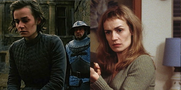Sandrine Bonnaire in Jacques Rivette's Joan the Maid (left) and Claude Chabrol’s La Ceremonie (right)