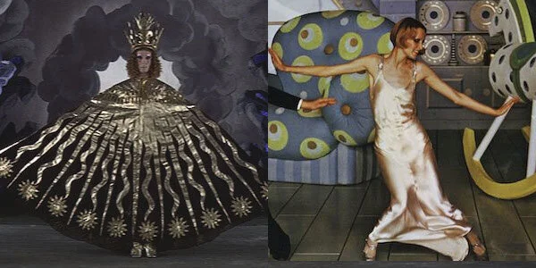 Murray Melvin in Ken Russell’s The Devils (left) Twiggy in Ken Russell’s The Boy Friend (right)