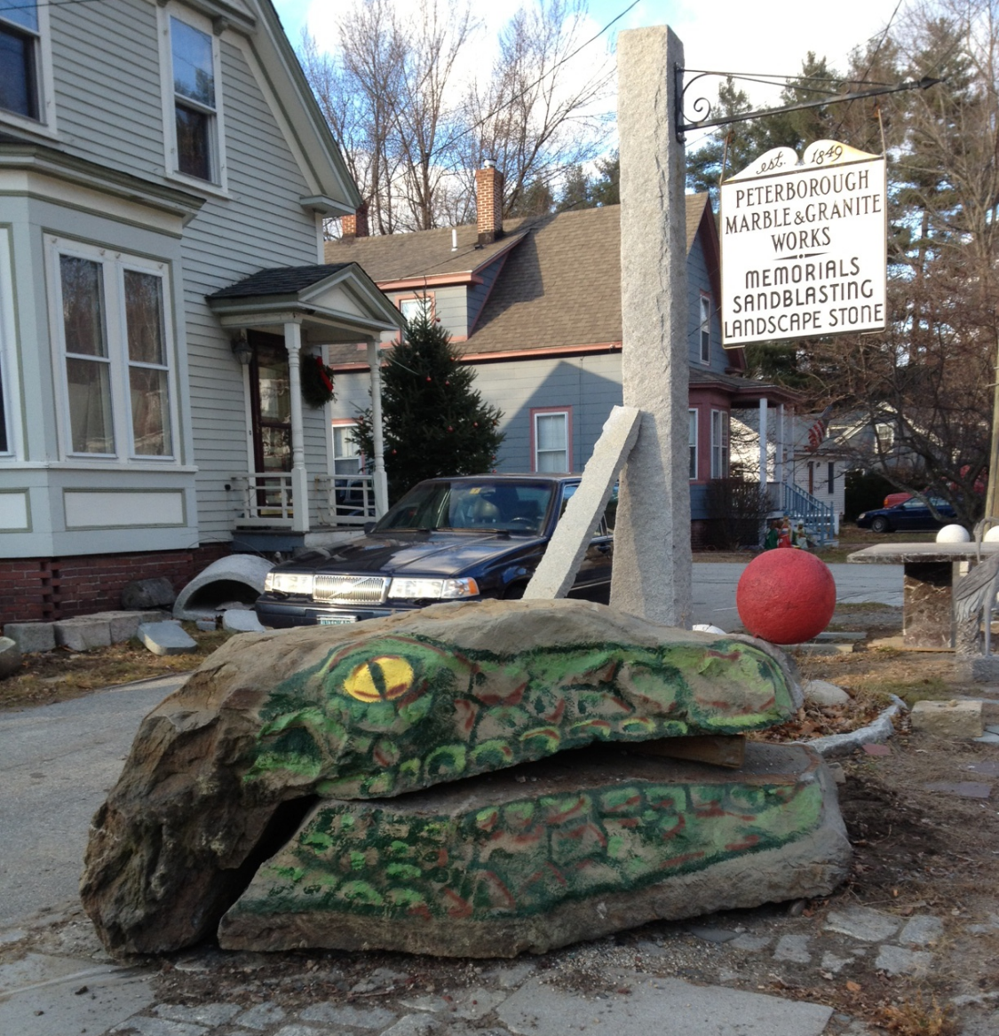 "Croc Rock" Boulder - Art Collaboration by local Artist Chad Creighton and PMGW