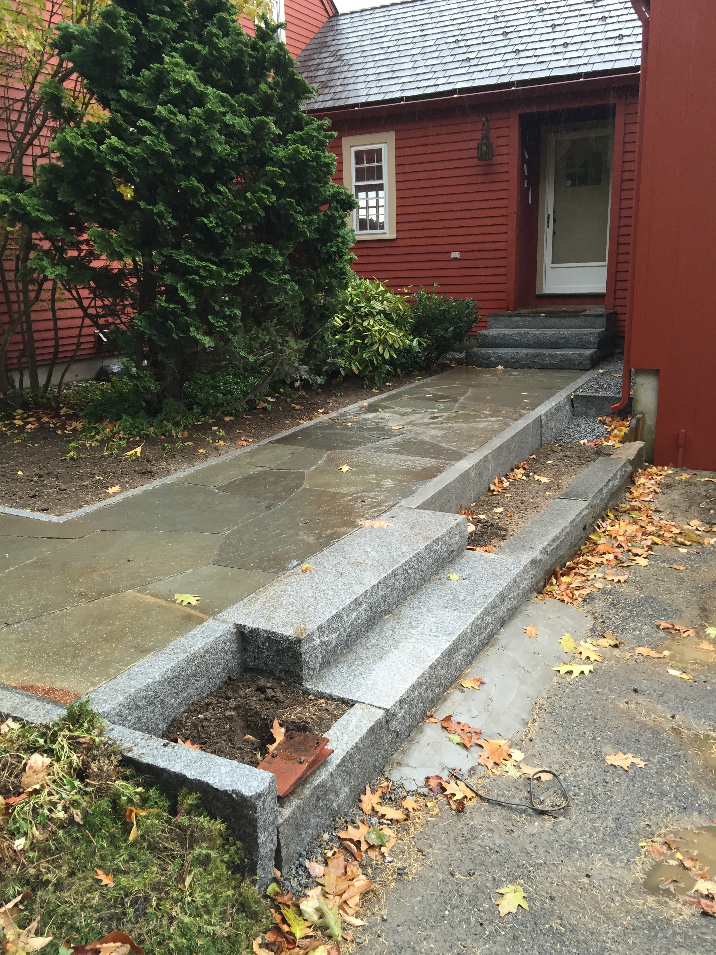 Curbing, Steps and Path to Entry Door