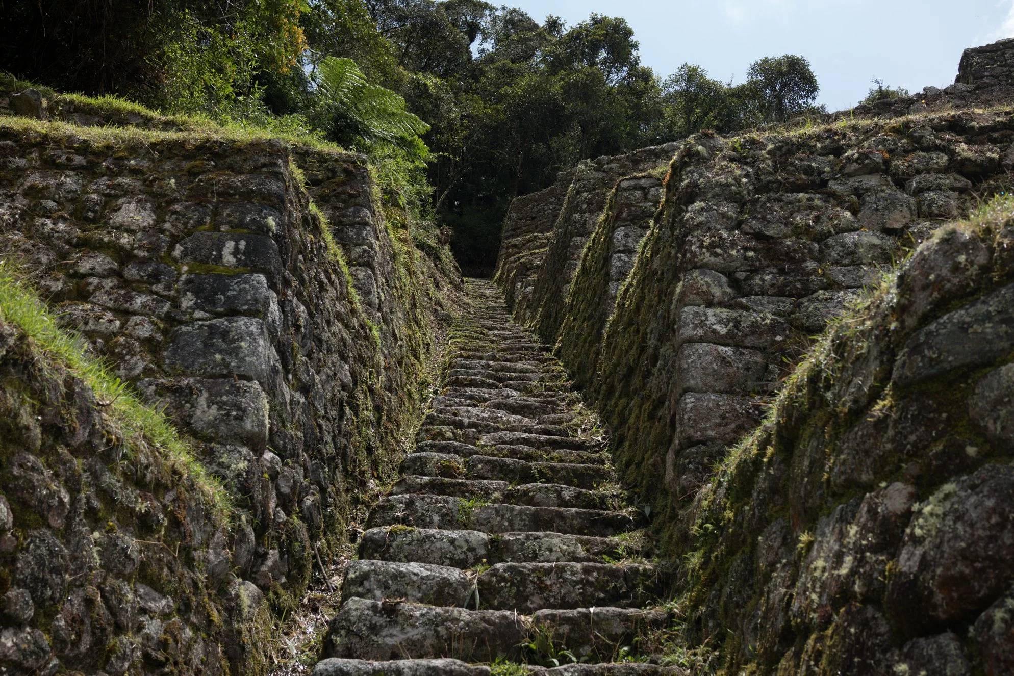 A set of stairs at one of the Inca sites. Not all of the hike looked like this. ;) But be prepared to walk up and down stairs for days! Photo credit: Sakib Alam.