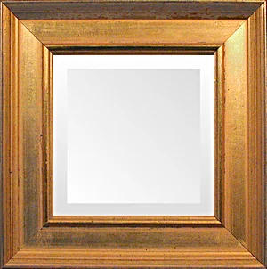 traditional gold panel small mirror quality