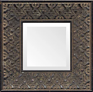 ethnic distressed small decorative mirror