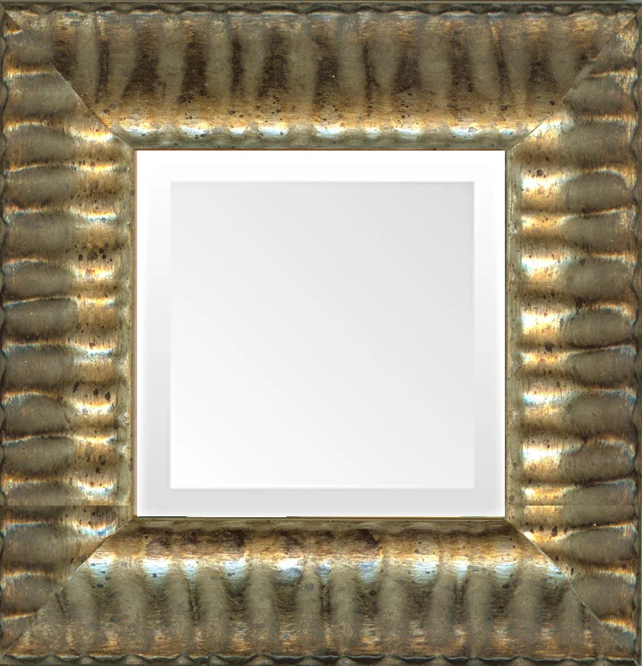 quality italian silver ornate small mirror made in usa 