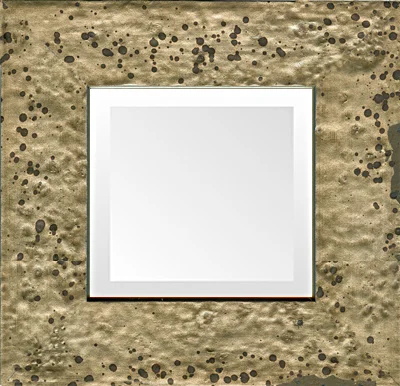decorative silver stone small quality contemporary mirror made in usa