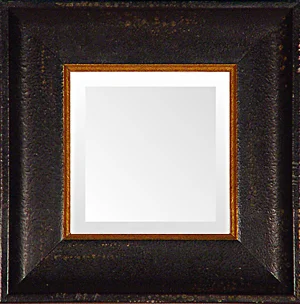 distressed italian black gold small decorative mirror made in usa