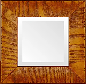 distressed oak quality small mirror made in usa