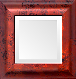 mahogany burl traditional small decorative mirror