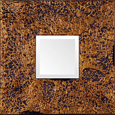 Large Contemporary Copper Decorative Stone Transitional Mirror.jpg