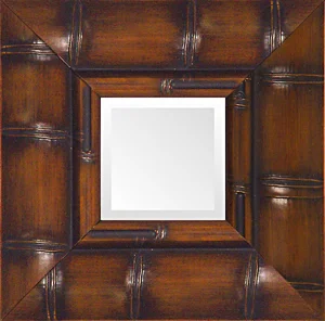 Wide Brown Bamboo Decorative Mirror.jpg